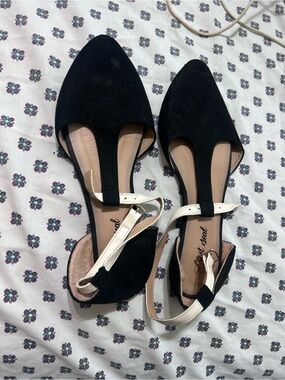 Black ballet flats professional shoes